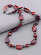 картинка Бусы 'SUNSTONES' Яшма Чешский хрусталь 50 см от магазина Wolves