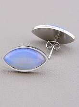 картинка Серьги Лунный камень 20x10мм от магазина Wolves