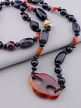 картинка Бусы Агат Сердолик 85 см от магазина Wolves