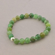 картинка Браслет 'SUNSTONES' Нефрит 19 5 см от магазина Wolves