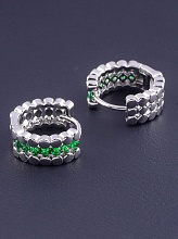 картинка Серьги 'XUPING' Фианит (родий) от магазина Wolves