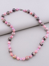 картинка Бусы 'SUNSTONES' Родонит Агат Чешский хрусталь 46 см от магазина Wolves