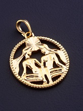 картинка Кулон Близнецы 'XUPING' (позолота 18к) от магазина Wolves
