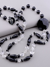 картинка Бусы Агат Горный хрусталь 70 см от магазина Wolves