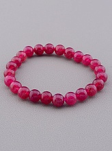 картинка Браслет Клубничный кварц 17 см 8 мм от магазина Wolves