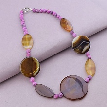 картинка Бусы Агат Кварц 54 см от магазина Wolves