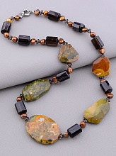 картинка Бусы Яшма Раухтопаз 52 см от магазина Wolves