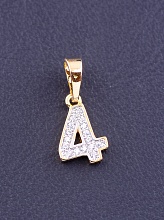 картинка Кулон 'XUPING' Фианит (позолота-родий) от магазина Wolves