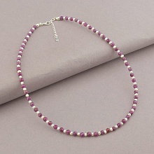 картинка Подвеска 'SUNSTONES' Рубин Серебро(925) 39 см от магазина Wolves