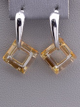 картинка Серьги 'Juleeze' Фианит (родий) от магазина Wolves