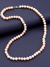 картинка Бусы 'SUNSTONES' Жемчуг Серебро(925) 46 см от магазина Wolves