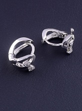 картинка Серьги 'XUPING' Фианит (родий) от магазина Wolves