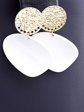 картинка Серьги Пластик 'FJ' от магазина Wolves