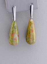 картинка Серьги 'Stainless Steel' Яшма от магазина Wolves