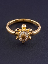 картинка Кольцо 'XUPING' Фианит  (позолота 18к) от магазина Wolves