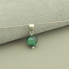 картинка Кулон 'SUNSTONES' Малахит Серебро(925) от магазина Wolves