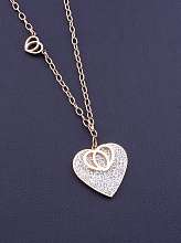 картинка Подвеска 'XUPING' Фианит 45 см (позолота 18к) от магазина Wolves