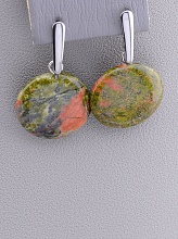 картинка Серьги 'Stainless Steel' Яшма от магазина Wolves