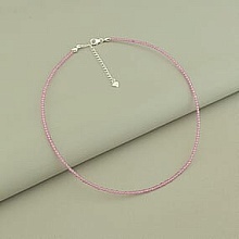 картинка Подвеска 'SUNSTONES' Шпинель Серебро(925) 38 см от магазина Wolves