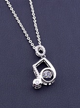 картинка Подвеска 'XUPING' 45 см (родий) от магазина Wolves