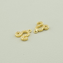 картинка Кулон Фианит 9х9 (позолота 18к (лимонная)) от магазина Wolves