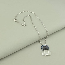 картинка Подвеска 'SUNSTONES' Агат Горный хрусталь 49 см от магазина Wolves