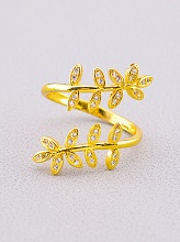 картинка Кольцо 'FJ' Сrystal Бижутерный сплав от магазина Wolves