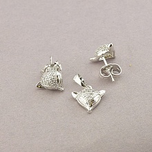 картинка Серьги+Кулон 'XUPING' (родий) от магазина Wolves