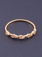 картинка Кольцо Фианит  (позолота 18к) от магазина Wolves