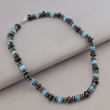 картинка Бусы на замке из кварца, агата и гематита от магазина Wolves