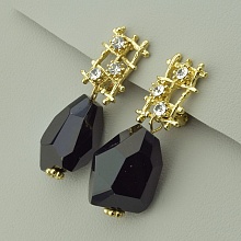 картинка Серьги Агат Фианит от магазина Wolves