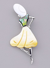 картинка Брошь Перламутр 85x30мм от магазина Wolves