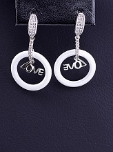 картинка Серьги 'XUPING' Фианит (родий) от магазина Wolves