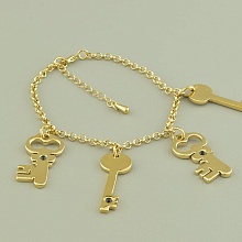 картинка Браслет 'Winniana' 20 см (позолота 18к (лимонная)) от магазина Wolves