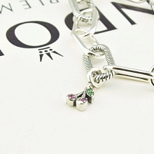 картинка Шарм для браслета серебреный с фианитом от магазина Wolves
