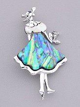 картинка Брошь Галиотис 75x40мм от магазина Wolves