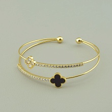 картинка Браслет 'Saiya' Фианит 17 см (позолота 18к (лимонная)) от магазина Wolves