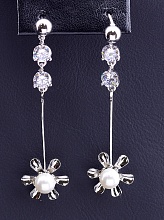 картинка Серьги 'XUPING' Майорка (родий) от магазина Wolves