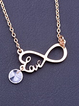 картинка Подвеска 'Stainless Steel' Фианит Бижутерный сплав9 5 г от магазина Wolves