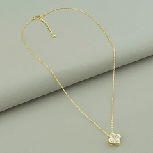 картинка Подвеска 'Saiya' Фианит 41 см (позолота 18к (лимонная)) от магазина Wolves