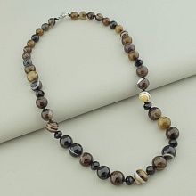 картинка Бусы 'SUNSTONES' Агат Чешский хрусталь 49 см от магазина Wolves