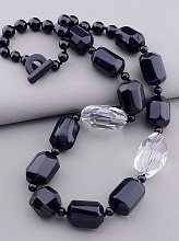 картинка Бусы Горный хрусталь Агат 65 см от магазина Wolves