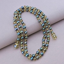 картинка Бусы Жемчуг Чешский хрусталь 110 см от магазина Wolves