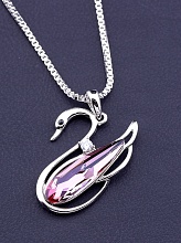 картинка Подвеска 'XUPING' Swarovski 40 см (родий) от магазина Wolves