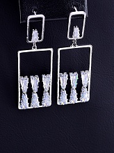 картинка Серьги 'Saiya' Фианит (родий) от магазина Wolves