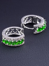 картинка Серьги 'XUPING' Фианит  (родий) от магазина Wolves