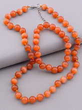 картинка Бусы+Браслет Кошачий глаз 47 см от магазина Wolves