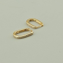 картинка Серьги Фианит 'XUPING' (позолота 18к) от магазина Wolves