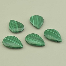 картинка Кулон с Малахитом, зеленый 25x17 мм от магазина Wolves