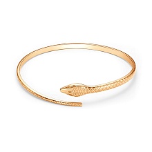 картинка Браслет Жесткая змейка позолоченная от магазина Wolves